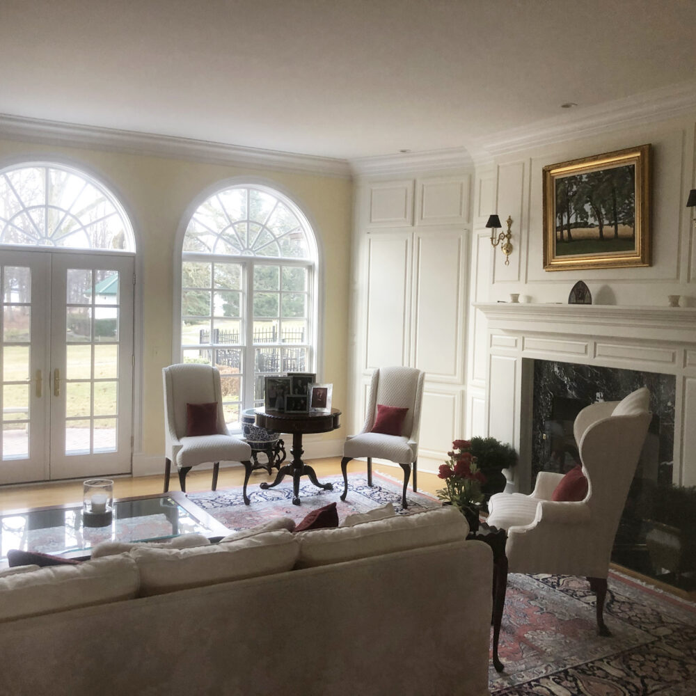 Classic Midwest Living Room with Historic Accents