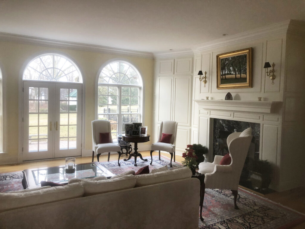 Classic Midwest Living Room with Historic Accents