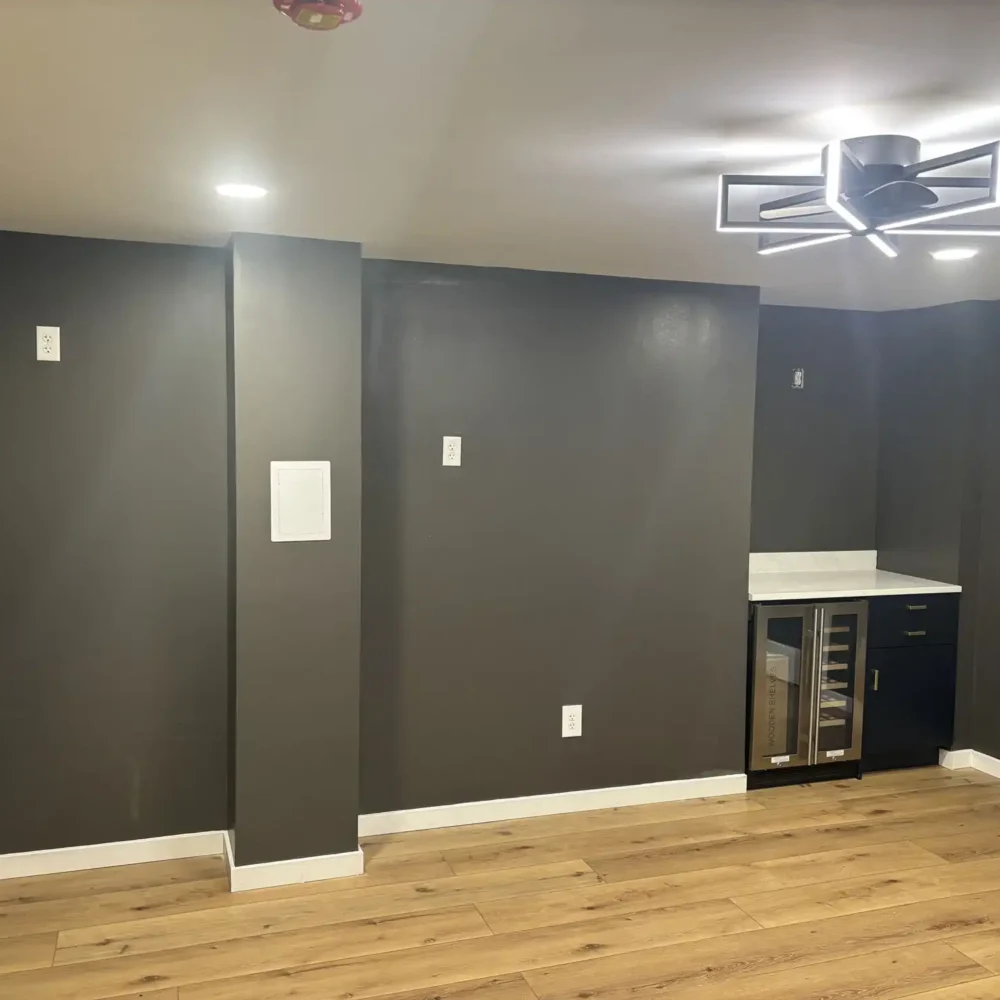 New flooring and drywalls, a commercial construction project by Quality Design.