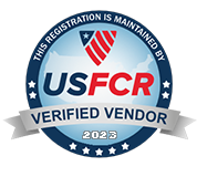 US Federal Contractor Registration verified vendor 2023 logo.