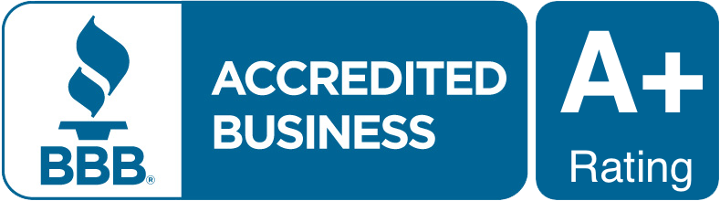 Better Business Bureau A+ Accredited Business logo.